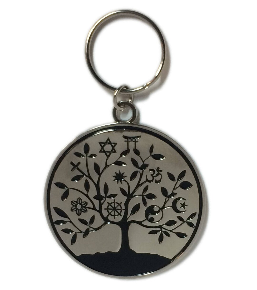 Universal Tree of Life Key Chain embrace Diversity Etsy