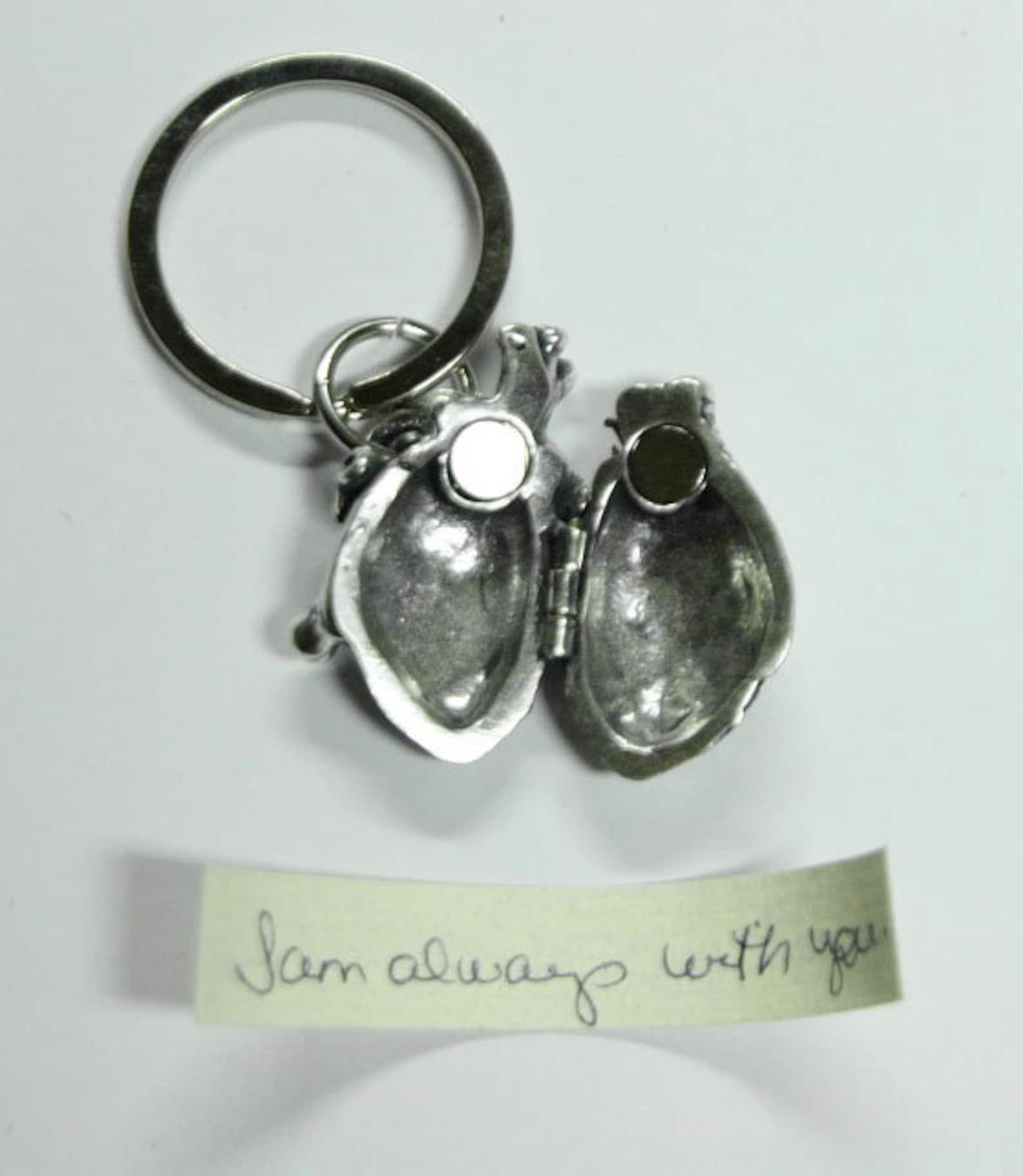 Anatomical Human Heart Locket Key chain Human Heart Key Etsy