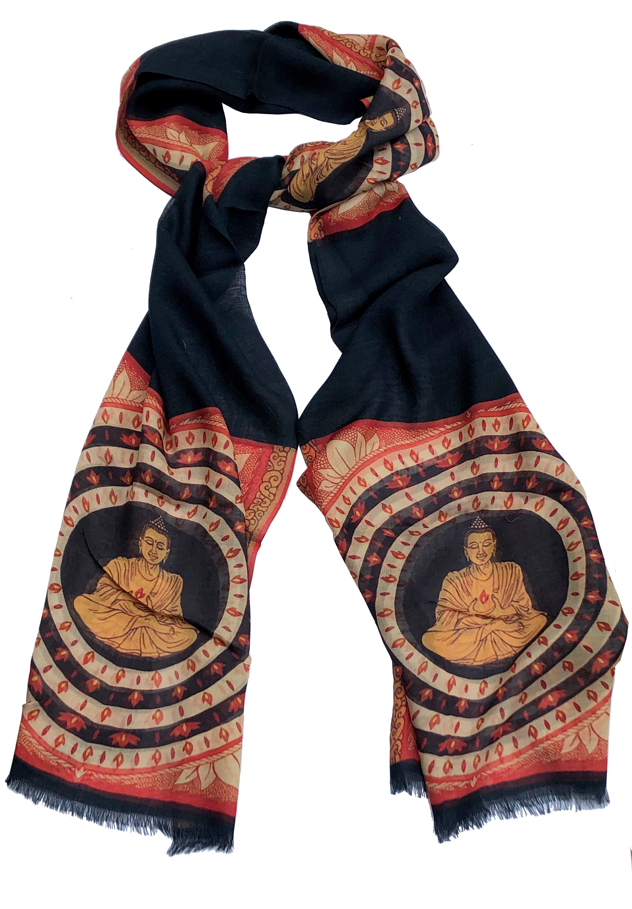 Buddhism Scarf Buddha Scarf Buddhist Scarf - Etsy