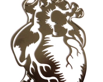 Anatomical Heart Cut Out Ornament