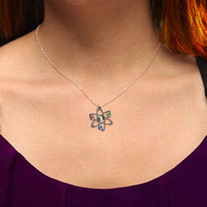 3 Stone Science Symbol necklace image 4