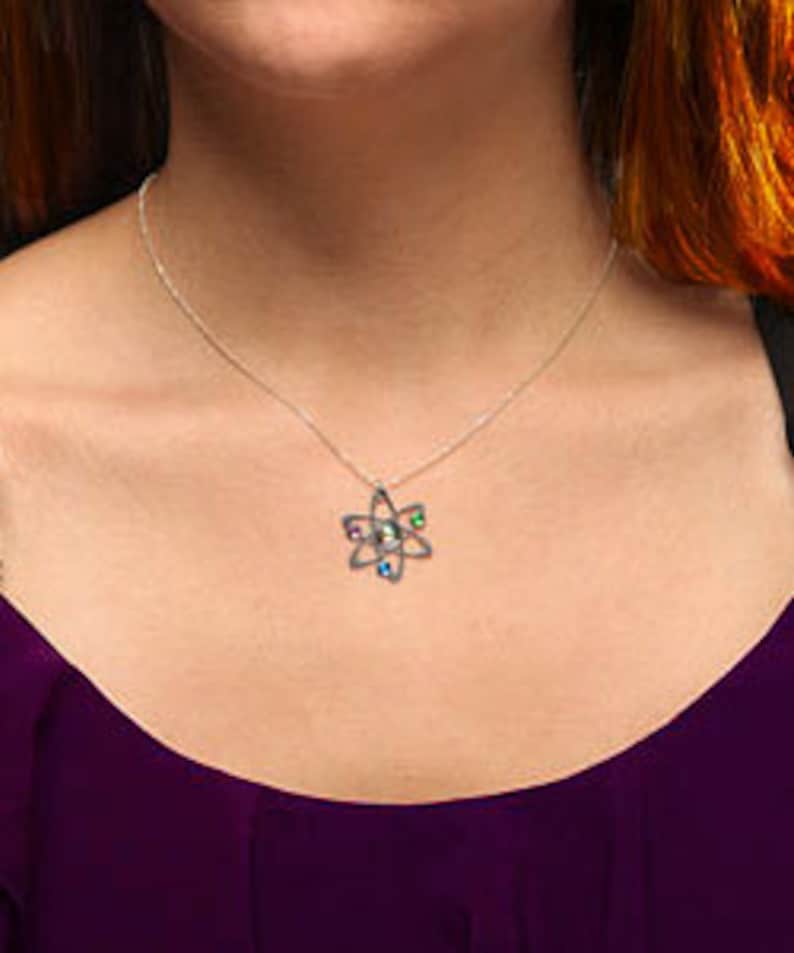 3 Stone Science Symbol necklace image 4