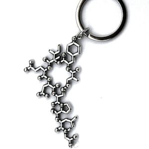Oxytocin Molecule Key chain