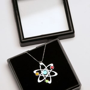 3 Stone Science Symbol necklace image 1