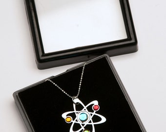 3 Stone Science Symbol necklace
