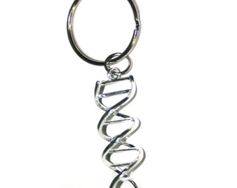 DNA Helix Science Key chain, Science Key chain, DNA Key chain, DNA