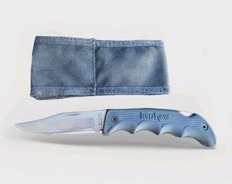 Navaja plegable Kershaw Oregon USA vintage – Modelo 1060 de la vieja escuela – Con funda