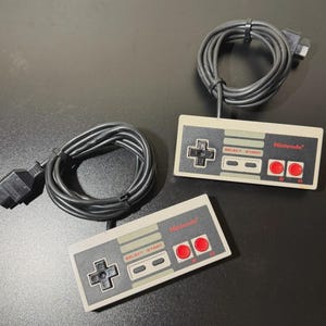 2-pack original Nintendo NES-kontroller NES-004 OEM autentiska tillverkade i Japan