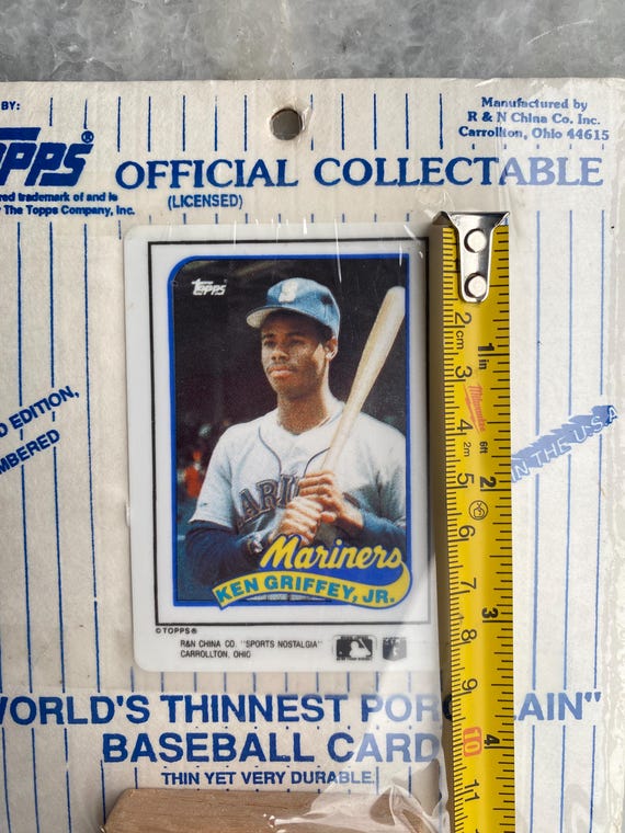Ken Griffey Sr & Jr Topps Porcelain Limited Edition Cards Set Sealed 1990s  - Etsy
