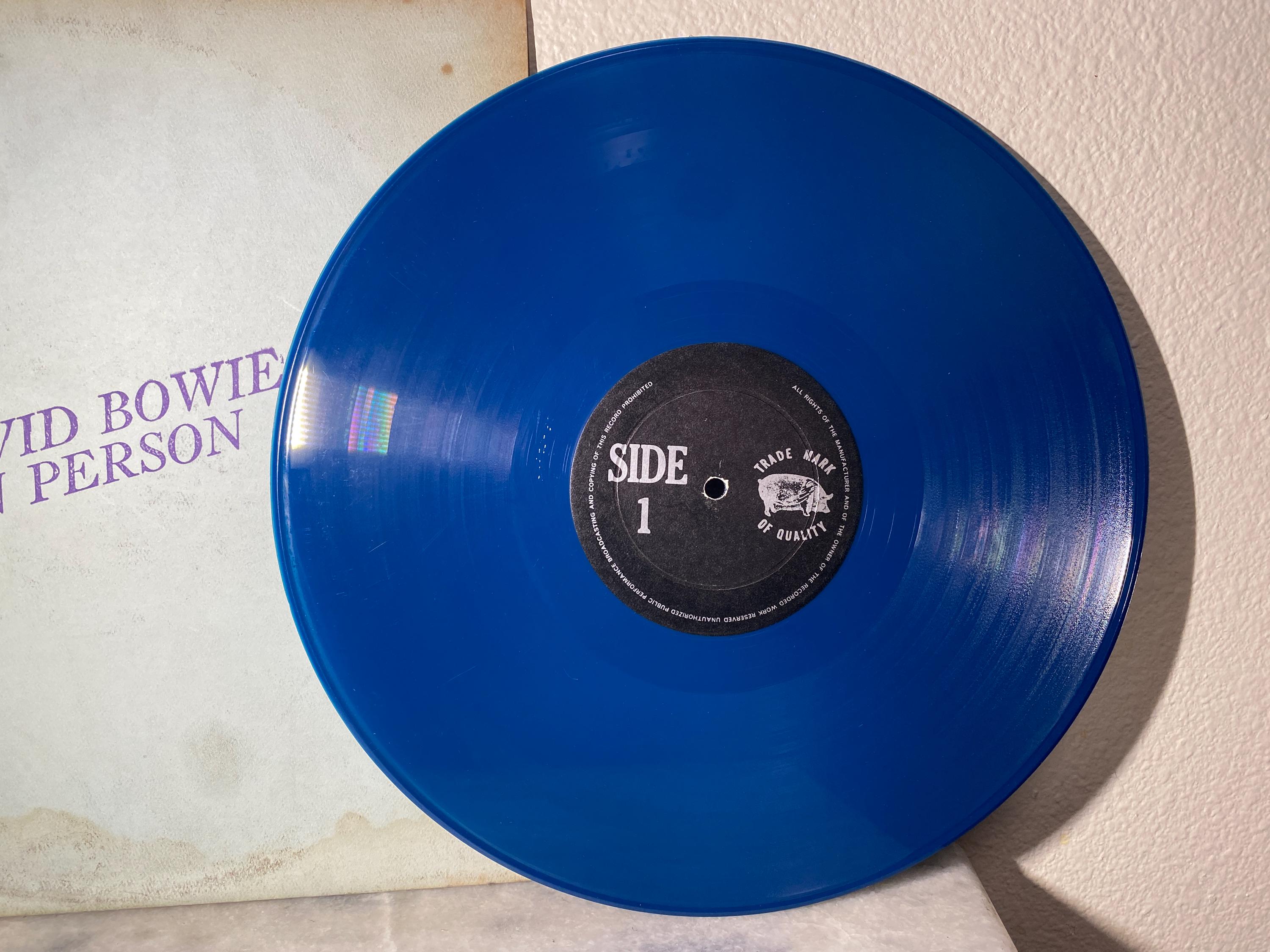 DON BLUE acne paper david bowie 希少品 Rare! David Bowie – in Person TMOQ Blue Vinyl 1973 Live Santa