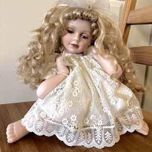 Vintage 1998 Anco Merchandise Co. LTD Porcelain Doll Vintage