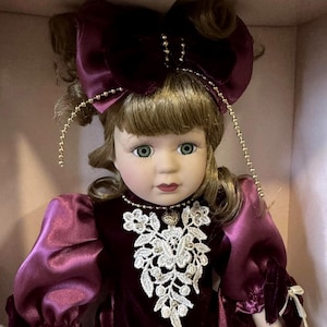 Vintage Victorian Pansies Collection Doll By Amanda Star