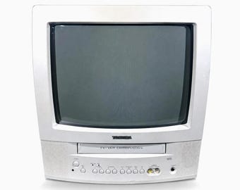 Toshiba MV13N2W 13" Crt Tv Vcr Combo Tested Working Retro Gaming Vhs No Remote