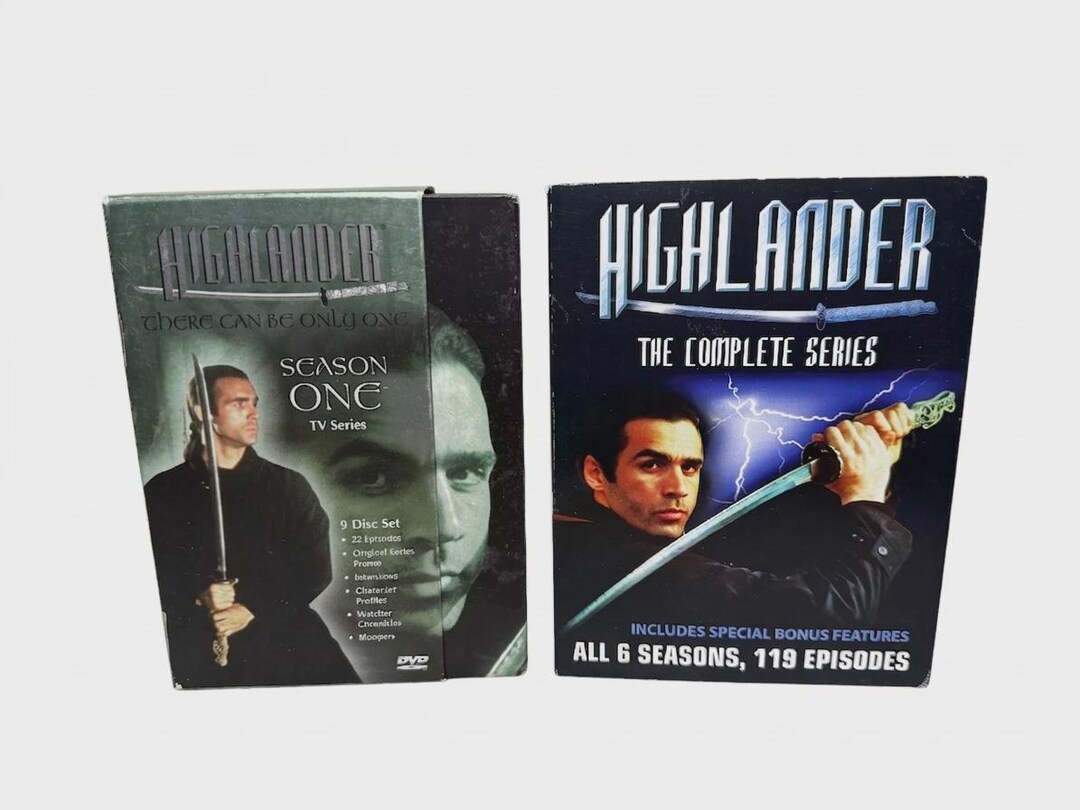 Highlander Box Set Highlander Complete Series DVD Set + Season 1 Box Set (disc 3 Missing ...