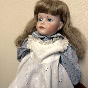Vintage 22&quot; Porcelain Doll Collectible