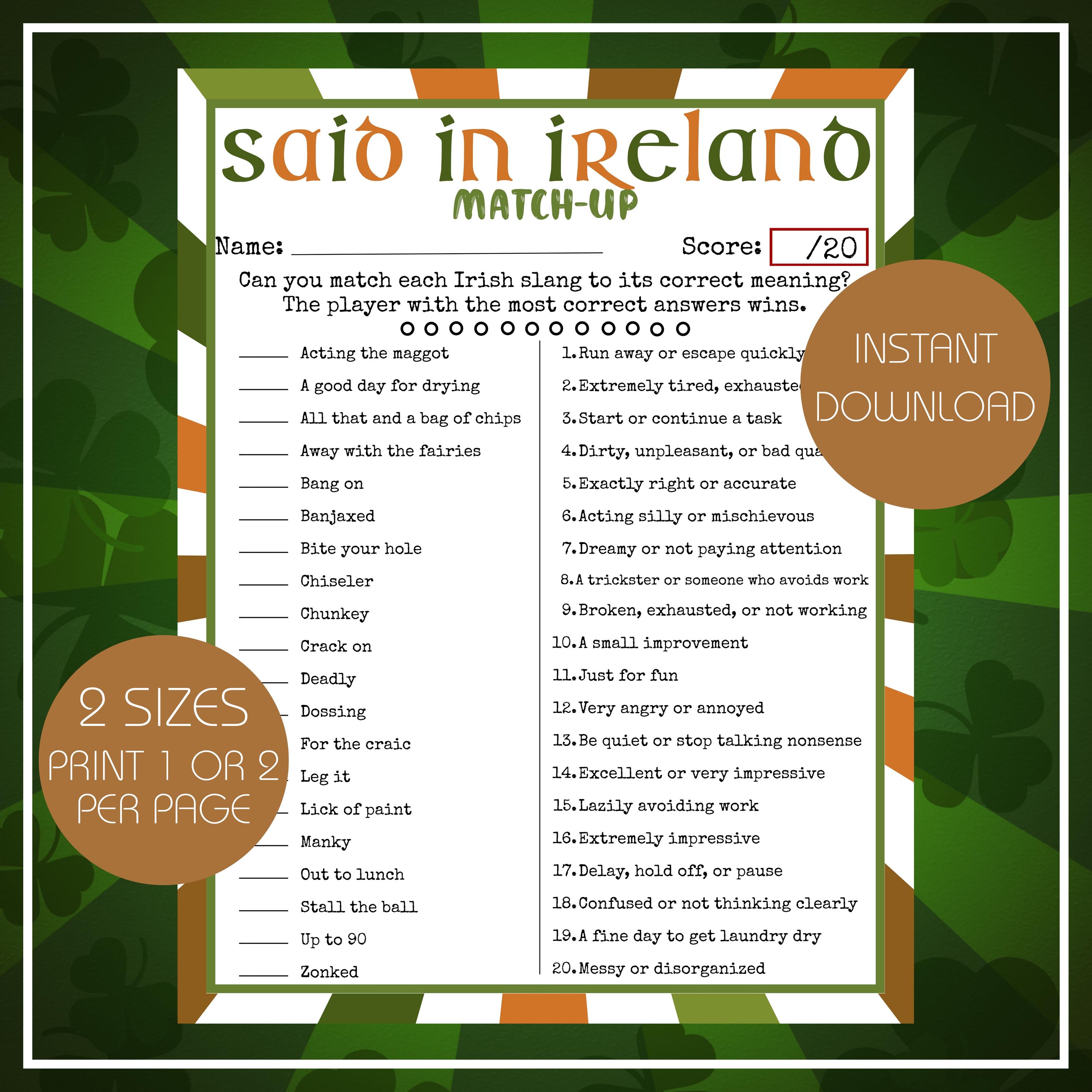 Irish Slang