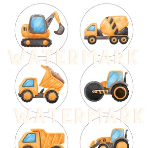 Construction Birthday, Construction Party, Construction Theme, Boys Birthday, Toddler Birthday, Construction, Cupcake Toppers, Cake Toppers