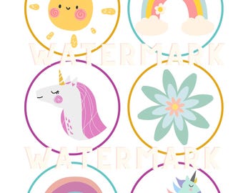 Eenhoorn Verjaardag, Eenhoorn Cupcake Toppers, Eenhoorn, Kinderverjaardag, Verjaardagsbenodigdheden, Eenhoorn, Meisjes Verjaardag, Cupcake Toppers, Verjaardag