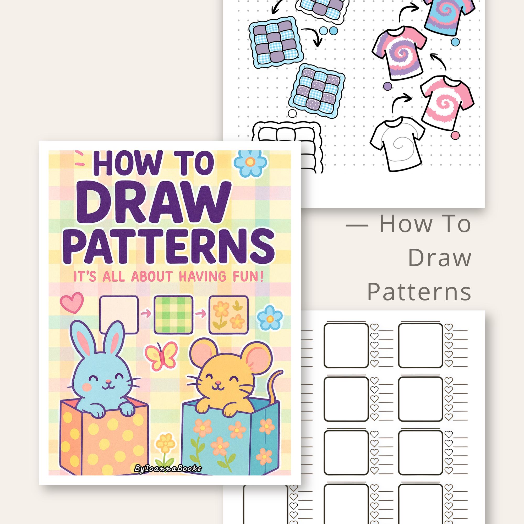 How to Draw Patterns Coloring Book |66 Tutorials + 20 Extra Patterns ...