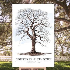 Wedding Thumbprint Tree Guestbook, unique guestbook, thumbprint guestbook, unique wedding guestbook, wedding guestbook