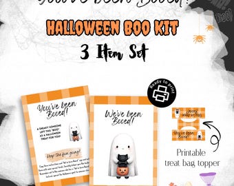 Kit "Te han dado un susto" – Set imprimible de Halloween (Descarga digital)