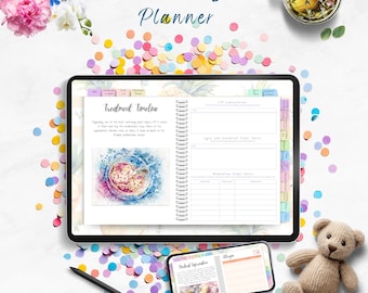 Planificador digital definitivo para la FIV / Organizador de tratamientos de fertilidad / Diario médico, emocional y financiero para la FIV / Descarga digital