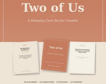 Roleplay Scenario Cards | 60 Creative Character Prompts for Couples PDF