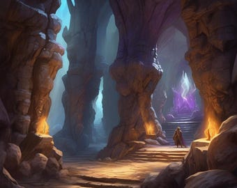 D&D 5e One-Shot Adventure: Caverns of the Crystal Mind | Levels 1-3 Printable RPG PDF