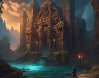 D&D 5e One-Shot Adventure: The Sunken Shrine | Levels 1-3 Printable RPG PDF