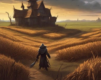 D&D 5e One-Shot Adventure: The Cursed Scarecrow Fields | Levels 1-3 Printable RPG PDF