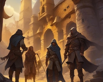 D&D 5e One-Shot Adventure: Bandits on the Amber Road | Levels 1-3 Printable RPG PDF