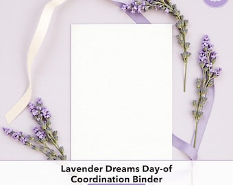 Lavender Dreams Day-of Coordination Binder