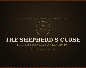 D&D 5e One-Shot Adventure: The Shepherd's Curse | Levels 1-3 Printable RPG PDF