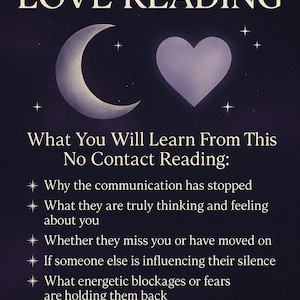 No Contact Love Reading – Will They Return? | Intuitive Tarot & Energy Reading image 1