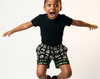 Ankara Kids Shorts | African Print Shorts for Boys & Girls | Summer Outfit for Kids | Handmade Cotton Unisex Shorts | Cultural Kids Clothing