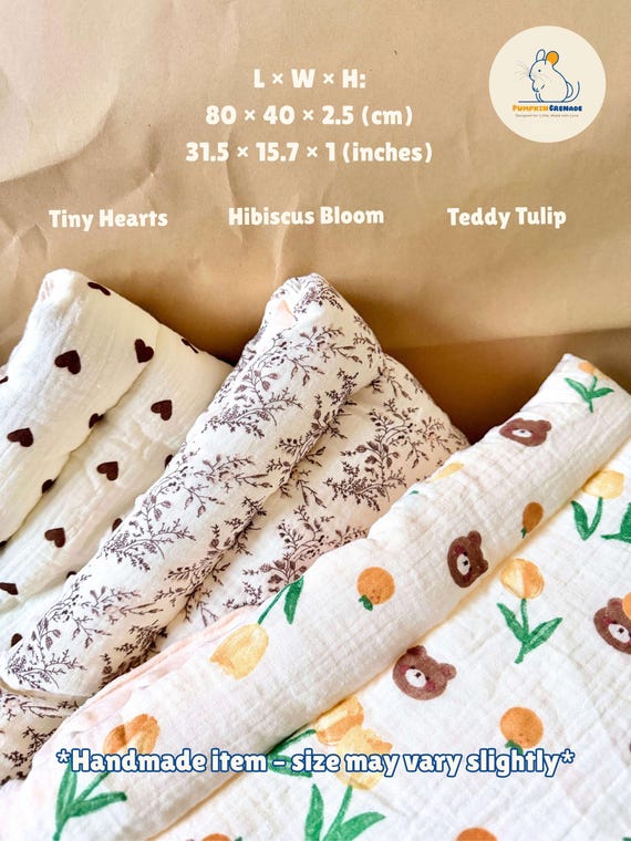 Soft Zone Pad - Handmade Machine Washable and Absorbent Fleece Bedding Cage Liner For Chinchilla, Guinea Pig, Ferret, and Rabbit