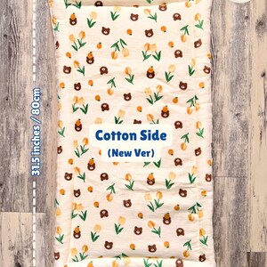 Soft Zone Pad - Handmade Machine Washable and Absorbent Fleece Bedding Cage Liner For Chinchilla, Guinea Pig, Ferret, and Rabbit image 4