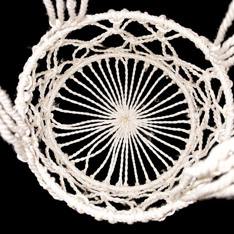 Portavaso sospeso in macramè stile boho con perline di legno – Decorazione per piante da interno/esterno – Arredamento boho per la casa – Appendi piante da appartamento immagine 6