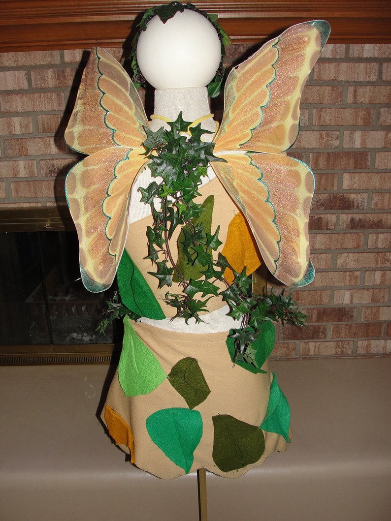 Renaissance Faire Ren Fest Fairy Woodland Sprite Elf Wings Poison Ivy Halloween Costume Etsy