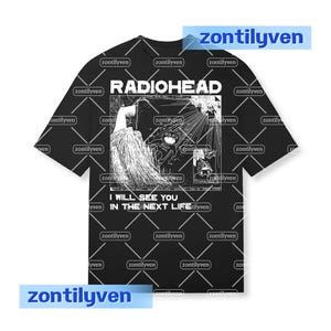 Vintage Radiohead Tour Shirt Unisex Radiohead Graphic Tee Retro Radiohead T-shirt Casual Radiohead T-shirt Radiohead Lovers Gift
