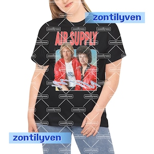 Vintage Style Air Supply Graphic Tee: Retro Band T-Shirt