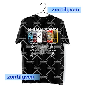 Vintage Shinedown Band Shirt Unisex Shinedown Band Graphic Tee Retro Shinedown Band T-shirt Casual Shinedown Band Tshirt Shinedown Lovers