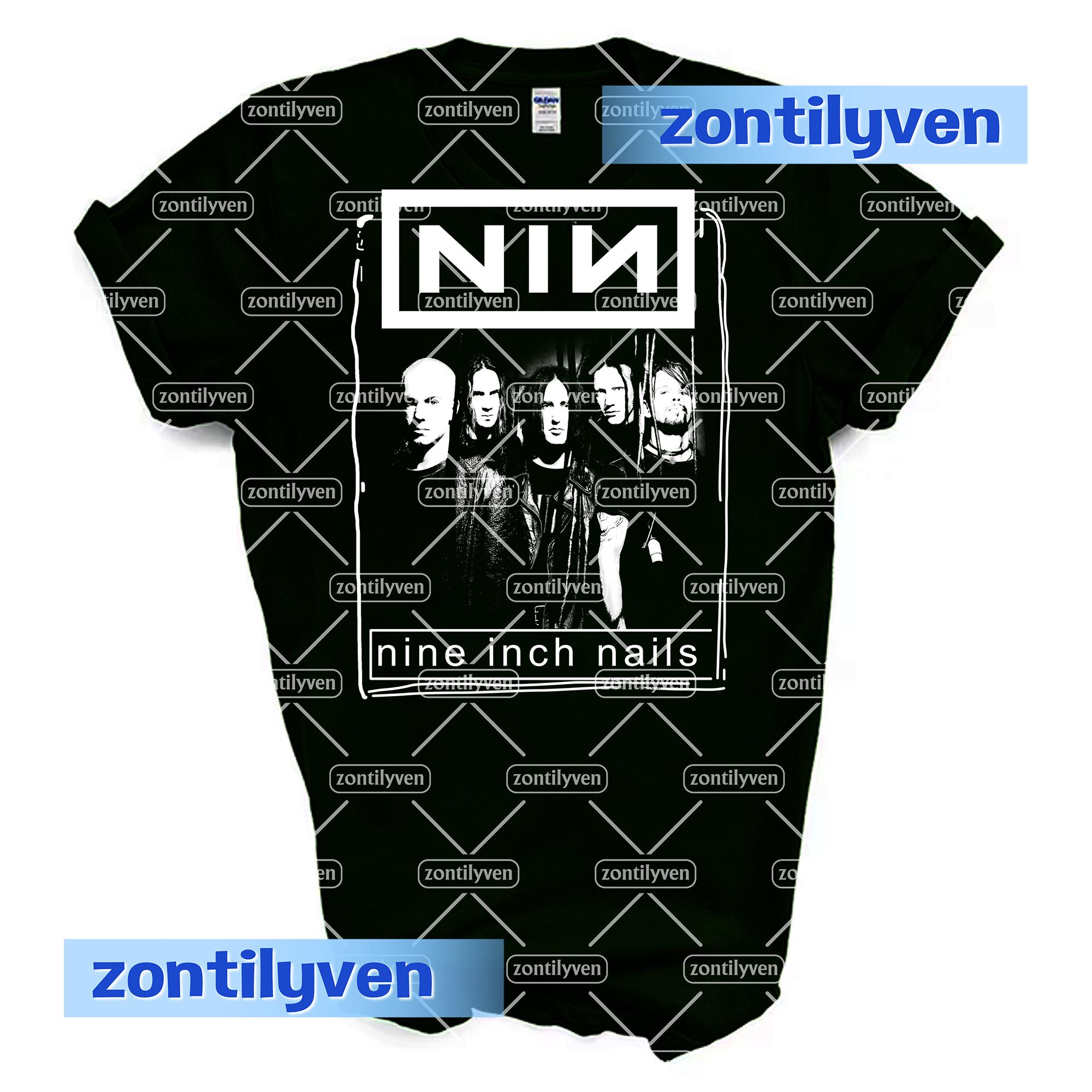 トップス 90s Nine Inch Nails Band Print Tee Nine Inch Nails Band Broken 90s White Short Sleeve 2 Side