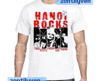 Hanoi Rocks - Logo - Short or Long Sleeve T Shirt Band Music - Etsy