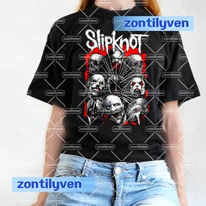 Vintage Slipknot Faces Shirt Unisex Slipknot Graphic Tee Retro Slipknot T-shirt Retro Slipknot T-shirt Slipknot Faces Lovers