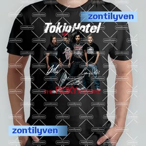 Vintage Tokio Hotel Members Shirt Unisex Tokio Hotel Graphic Tee Retro Tokio Hotel T-shirt Retro Tokio Hotel Tshirt Tokio Hotel Lovers