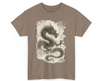 Dragon Graphic Tee: Unisex Streetwear aus schwerer Baumwolle