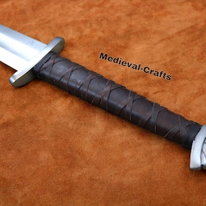 Hand-Forged 40&#39;&#39; Guardlan Medieval Sword with Scabbard | Full Tang 5160 High Carbon Steel Long Blade Viking Sword | Gift for Him.