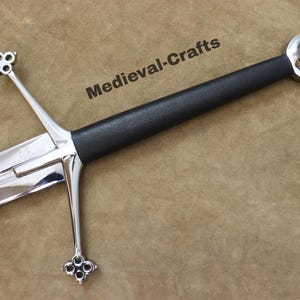 Hand-Forged 42&#39;&#39; Scottish Claymore Sword with Scabbard | Full Tang 5160 High Carbon Steel Blade, Viking Medieval Sword | Gift for Him.