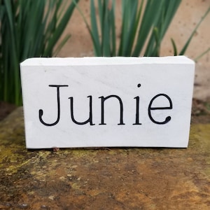 PAVER - Carved in Stone - Real Stone - custom engraving - holidays - summer -Grandparents - child&#39;s garden - birthday - memorial